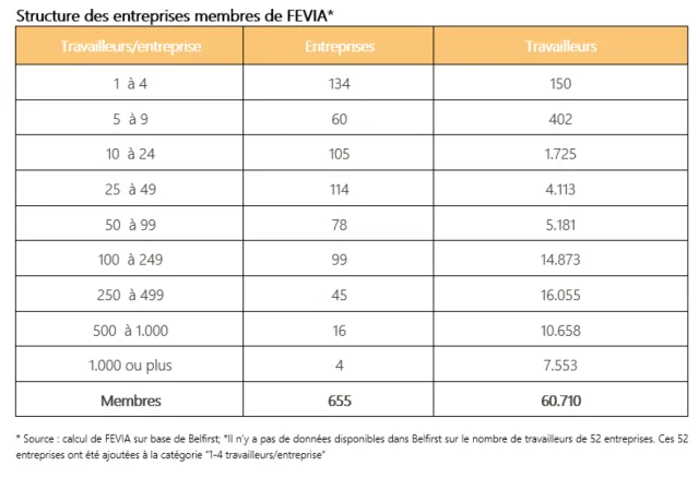 KMO-comité - Structure des entreprise de FEVIA KMO-comité - Structure des entreprise de FEVIA